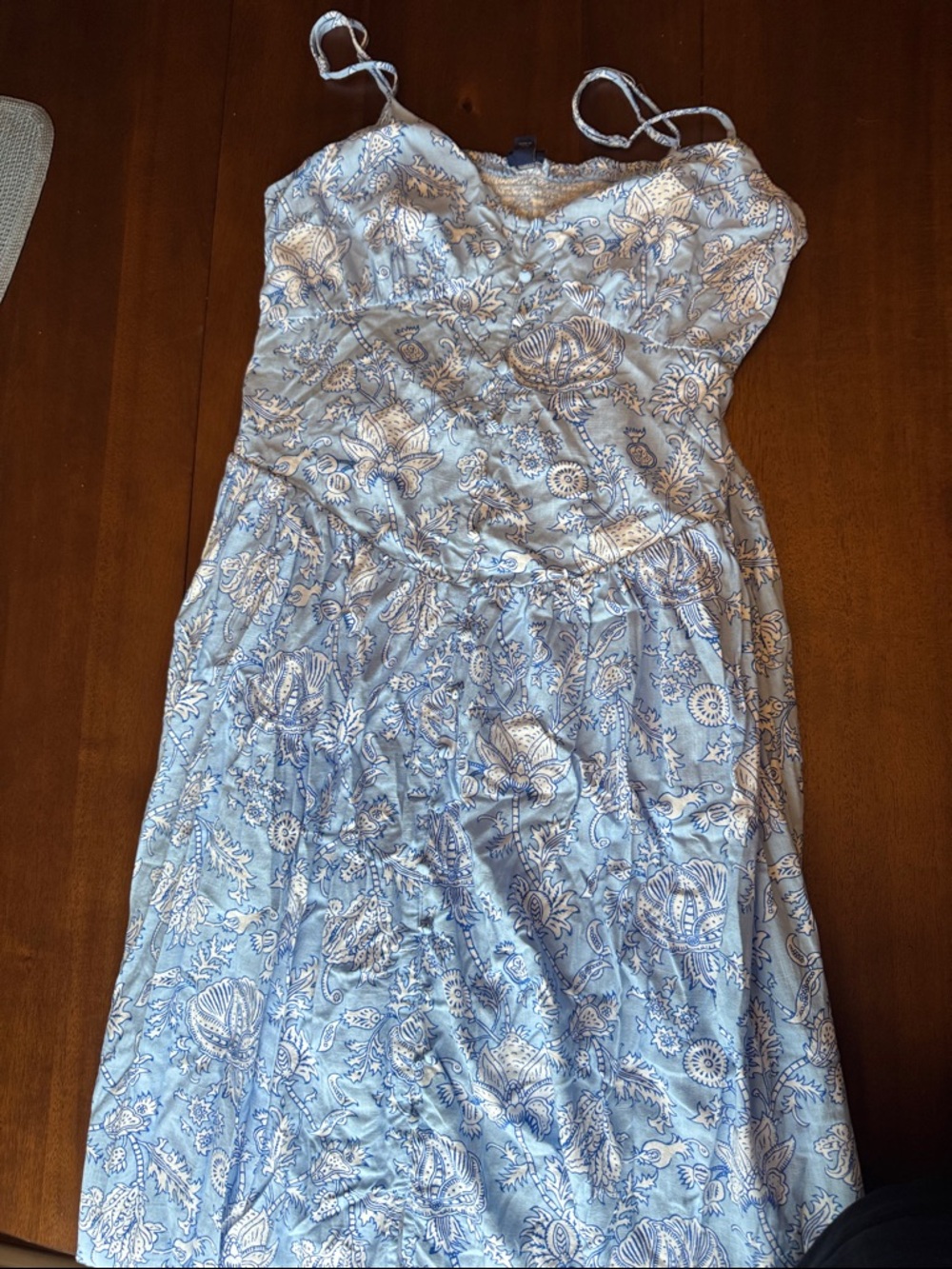 Roller Rabbit Light Blue Floral Maxi Dress